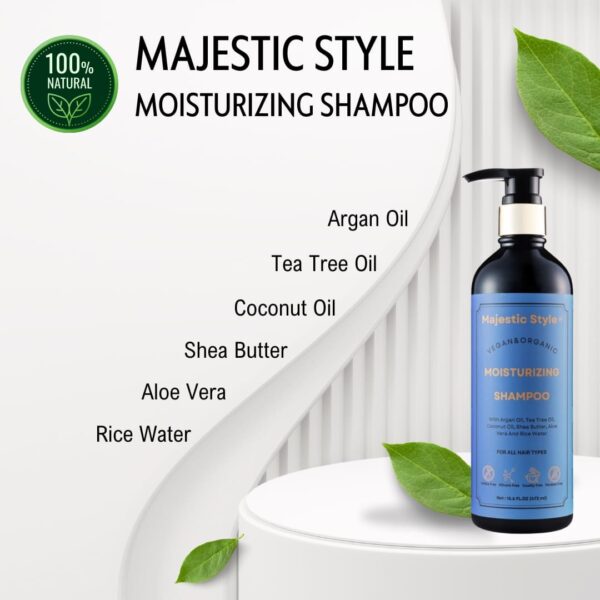 Majestic Style Vegan&Organic Moisturizing Shampoo 16.6 fl oz