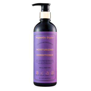 Majestic Style Vegan & Organic Moisturizing Conditioner For All Hair Types 16.6 fl oz